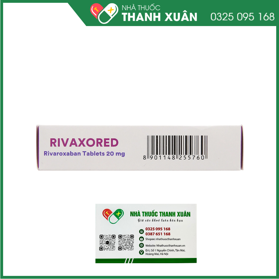 Thuốc Rivaxored 20mg Dr.Reddy's phòng ngừa thuyên tắc huyết khối tĩnh mạch