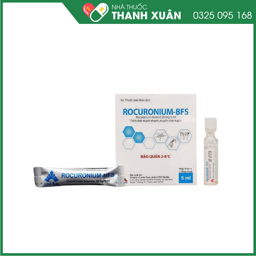 Dung dịch tiêm Rocuronium - BFS giãn cơ trong phẫu thuật, đặt nội khí quản