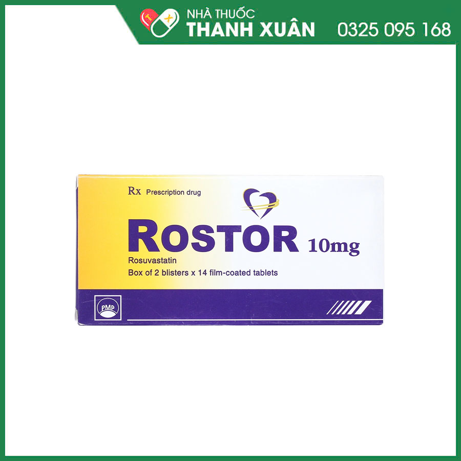 Rostor 10 thuốc điều trị tăng cholesterol máu, rối loạn lipid máu hỗn hợp