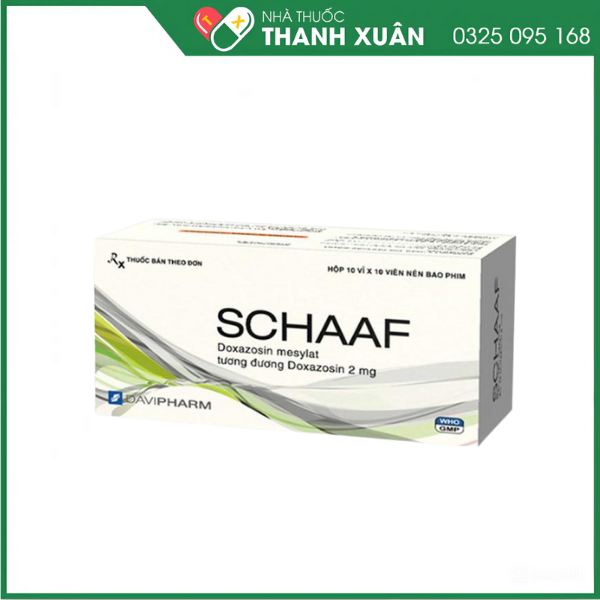 SCHAAF bệnh tăng huyết áp, phì đại lành tính tuyến tiền liệt