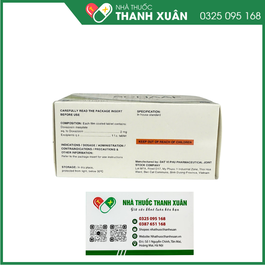 SCHAAF bệnh tăng huyết áp, phì đại lành tính tuyến tiền liệt
