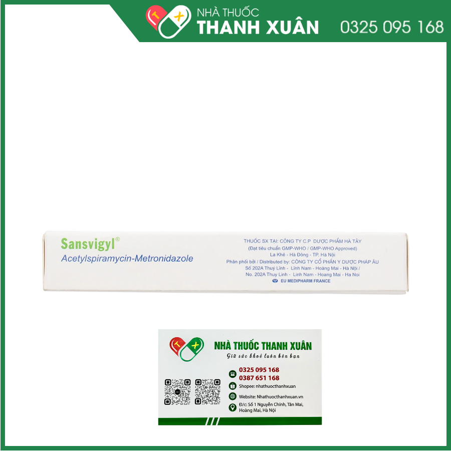 Sansvigyl trị các bệnh nhiễm trùng về răng, miệng