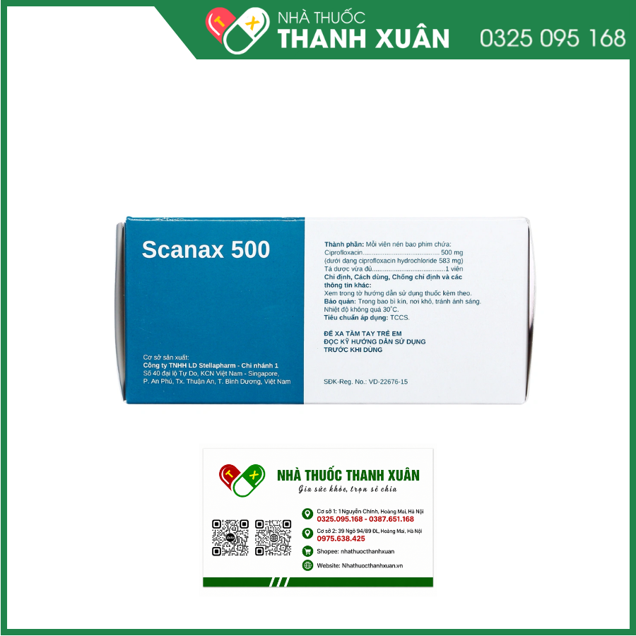 Thuốc Scanax 500 Stella điều trị nhiễm khuẩn