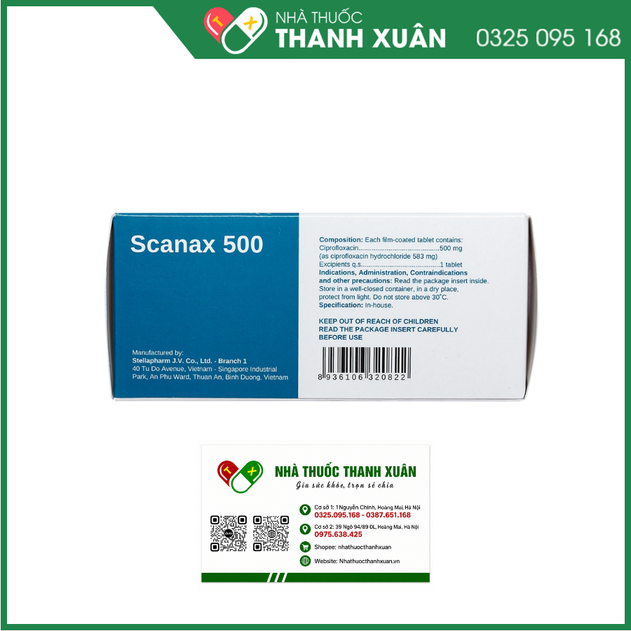 Thuốc Scanax 500 Stella điều trị nhiễm khuẩn