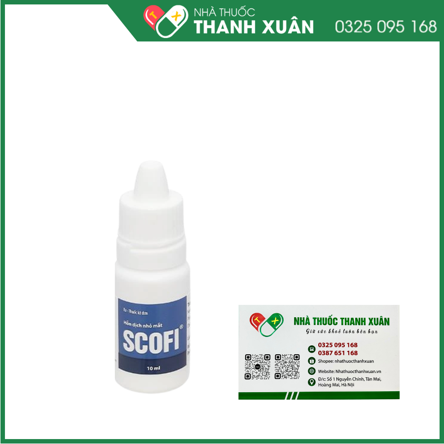 Hỗn dịch nhỏ mắt Scofl điều trị các tình trạng viêm mắt