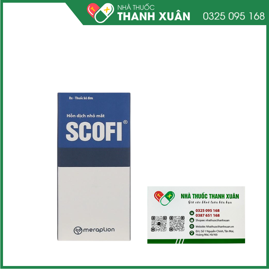 Hỗn dịch nhỏ mắt Scofl điều trị các tình trạng viêm mắt