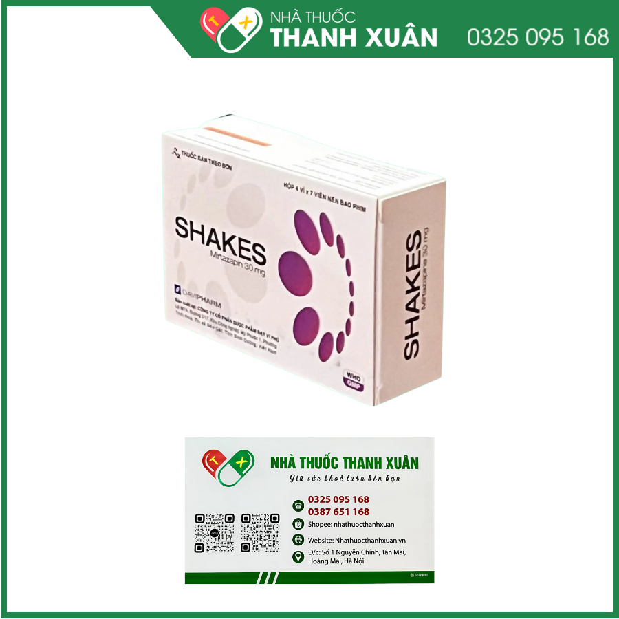 Shakes điều trị trầm cảm