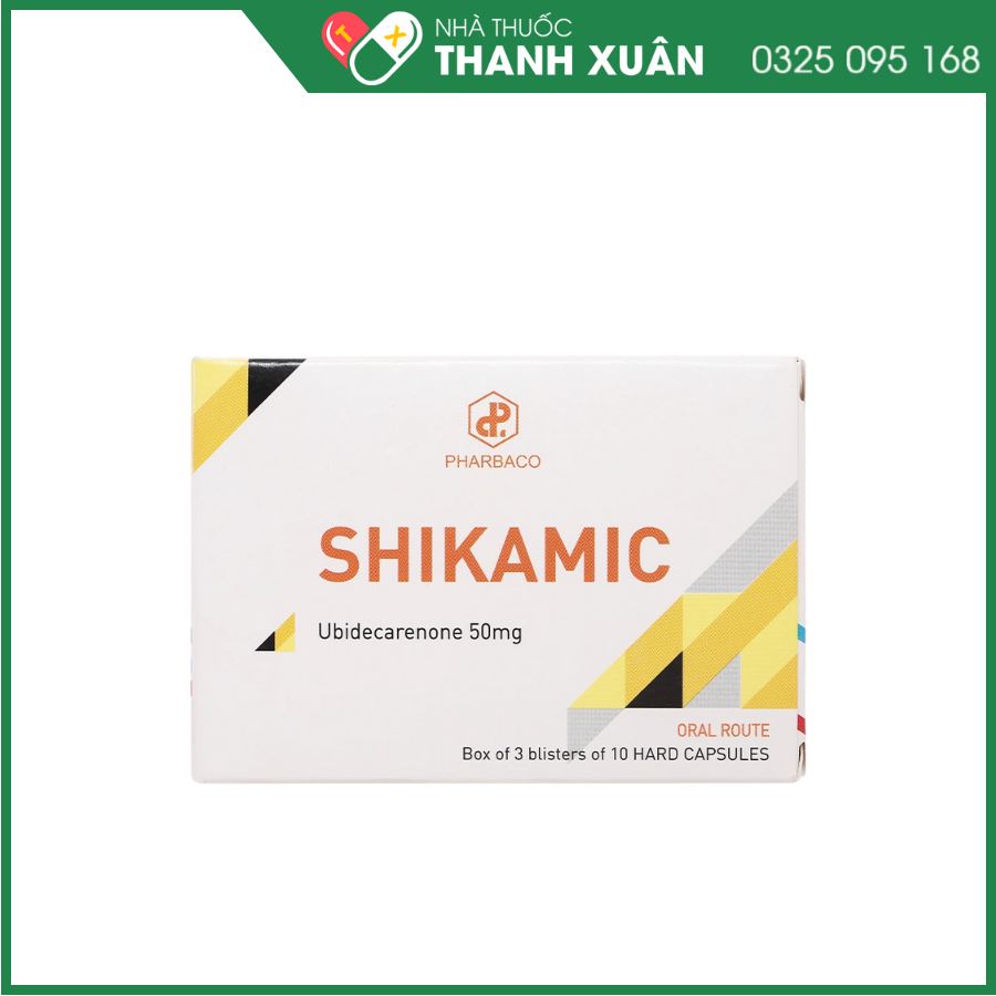 Shikamic 50mg hỗ trợ điều trị suy tim, phòng ngừa độc tính trên tim