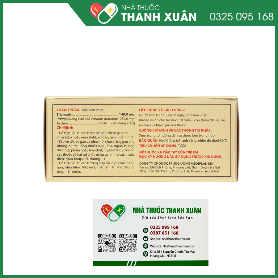 Silymax-F 140mg hỗ trợ điều trị viêm gan do virus, xơ gan