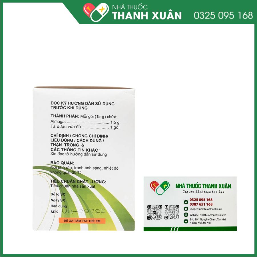 Hỗn dịch uống Soares điều trị loét dạ dày tá tràng