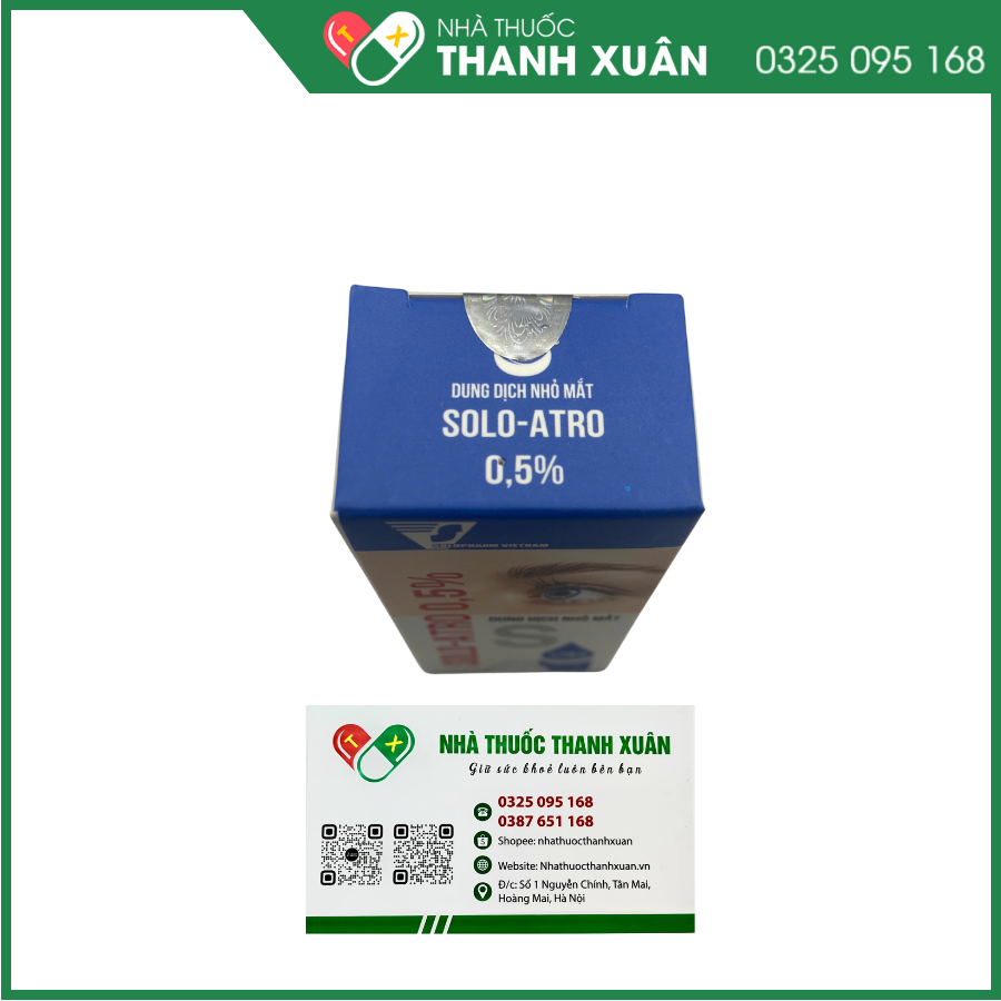 Solo - Atro 0,5% - Hỗ trợ điều trị viêm mống mắt, viêm mi, điều trị nhược thị