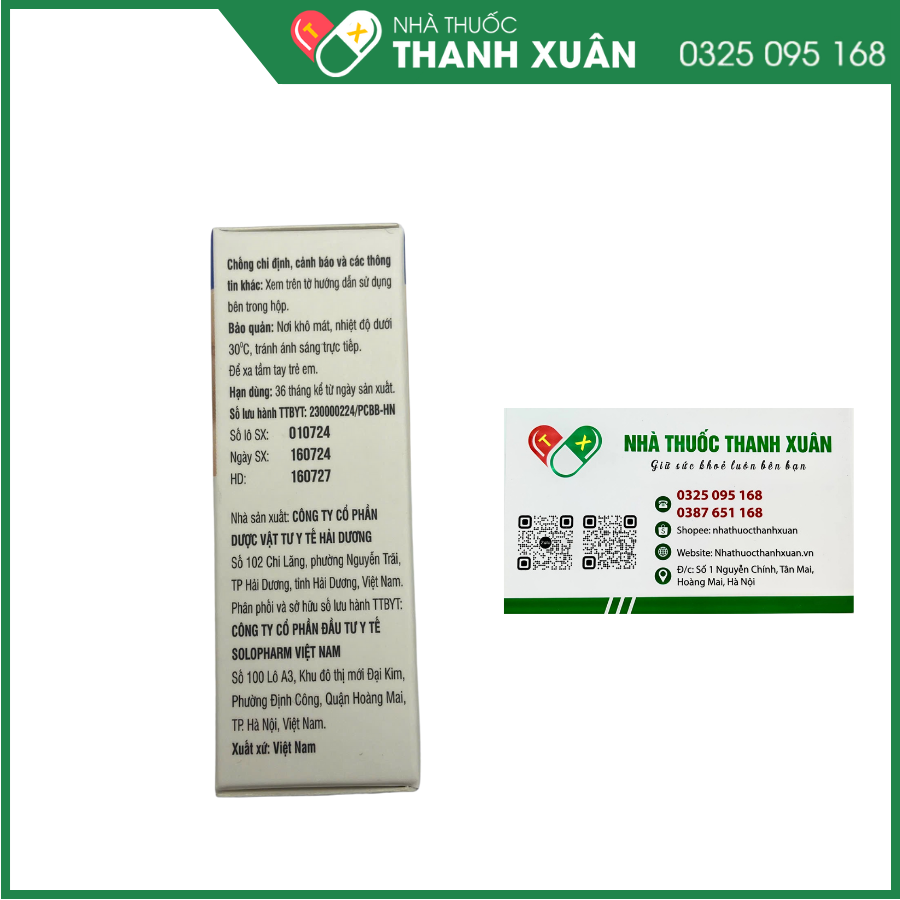 Solo - Atro 0,5% - Hỗ trợ điều trị viêm mống mắt, viêm mi, điều trị nhược thị