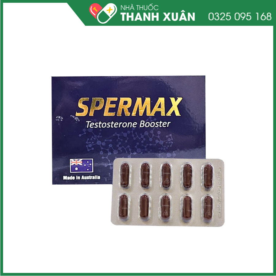 Spermax hỗ trợ tăng cường Testosterone, giảm Cholesterol, giúp tăng cường sinh lí ở nam giới