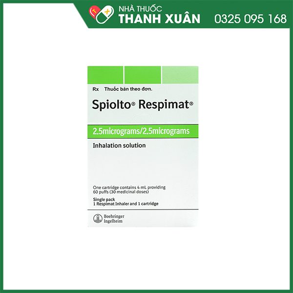 Spiolto Respimat trị hen và tắc nghẽn phổi mạn tính