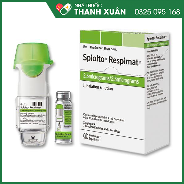 Spiolto Respimat trị hen và tắc nghẽn phổi mạn tính