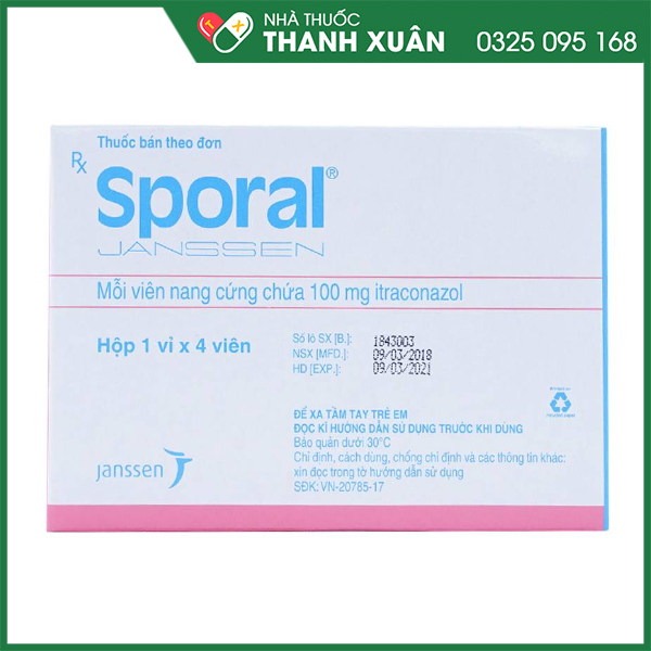 Sporal trị các bệnh nấm phụ khoa