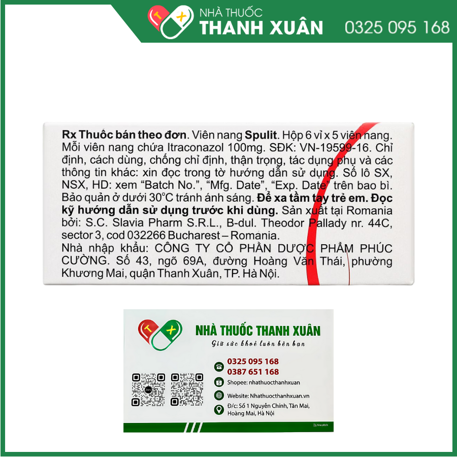 Spulit điều trị nấm, lang ben