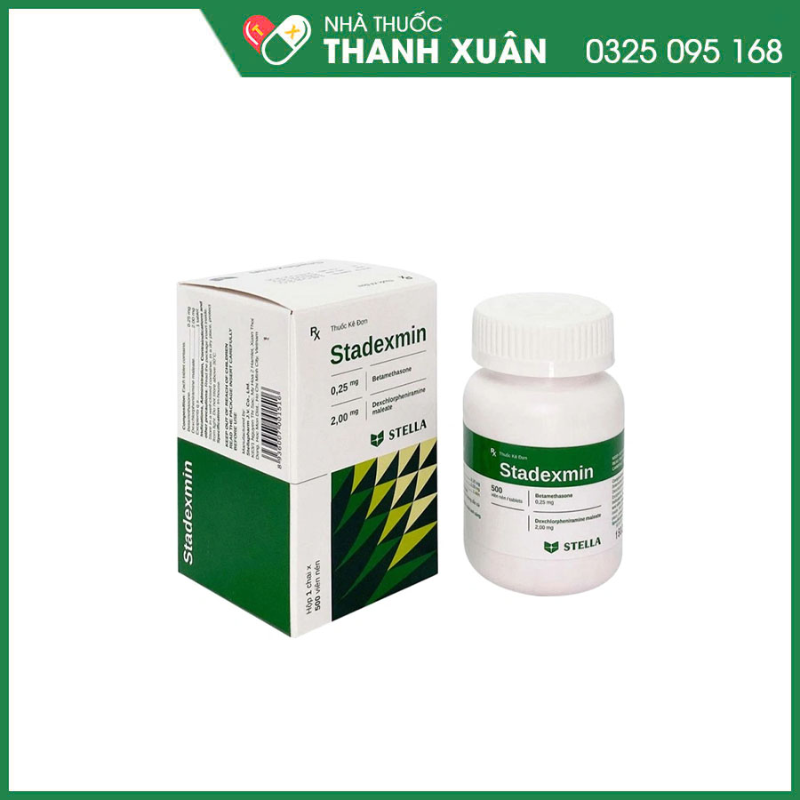 Stadexmin thuốc điều trị các trường hợp phức tạp ở đường hô hấp, dị ứng da và mắt