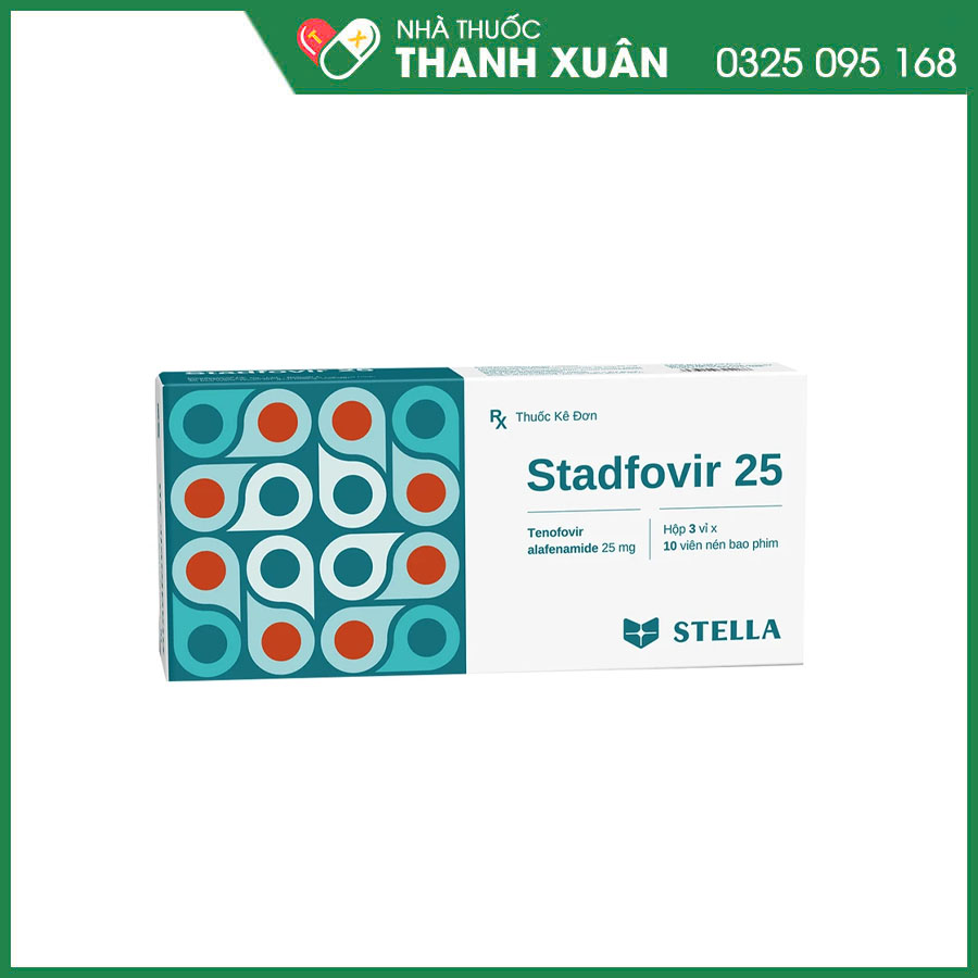 Stadfovir 25 thuốc điều trị viêm gan B mạn tính ở người lớn và thanh thiếu niên