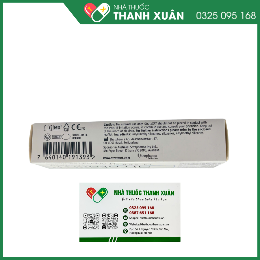 StrataXRT - Phòng ngừa và điều trị viêm da do xạ trị