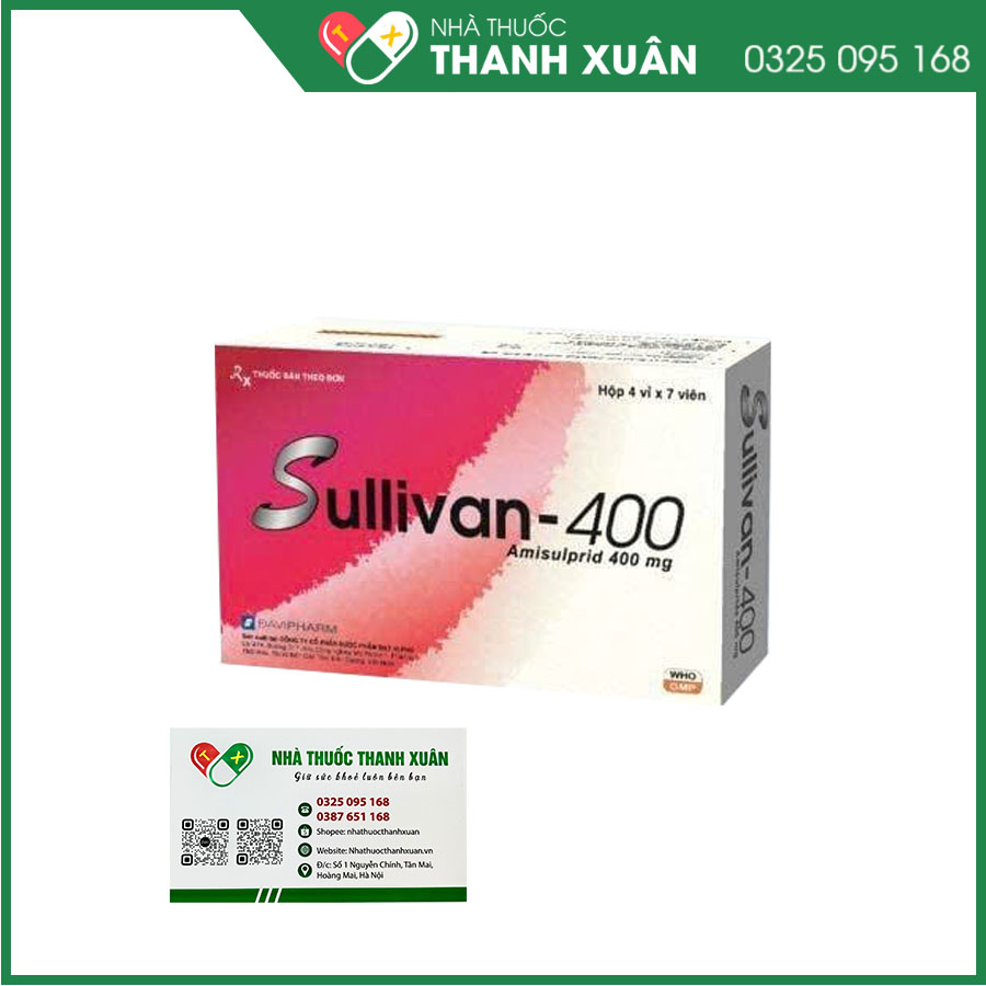 Sullivan-400 điều trị bệnh tâm thần phân liệt cấp tính và mãn tính