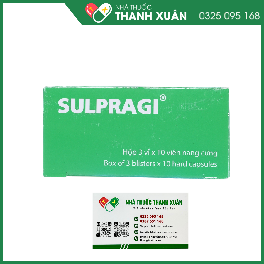 Sulpragi 50mg trị tâm thần phân liệt, rối loạn lo âu