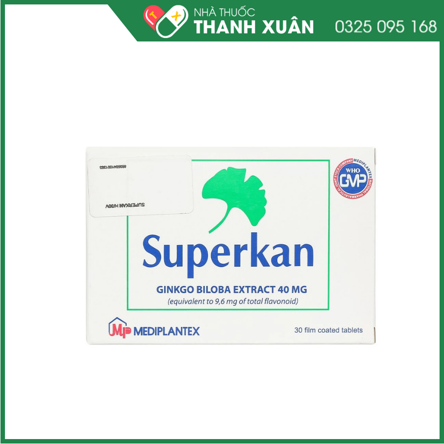 Superkan 40mg điều trị mất trí nhớ ngắn hạn