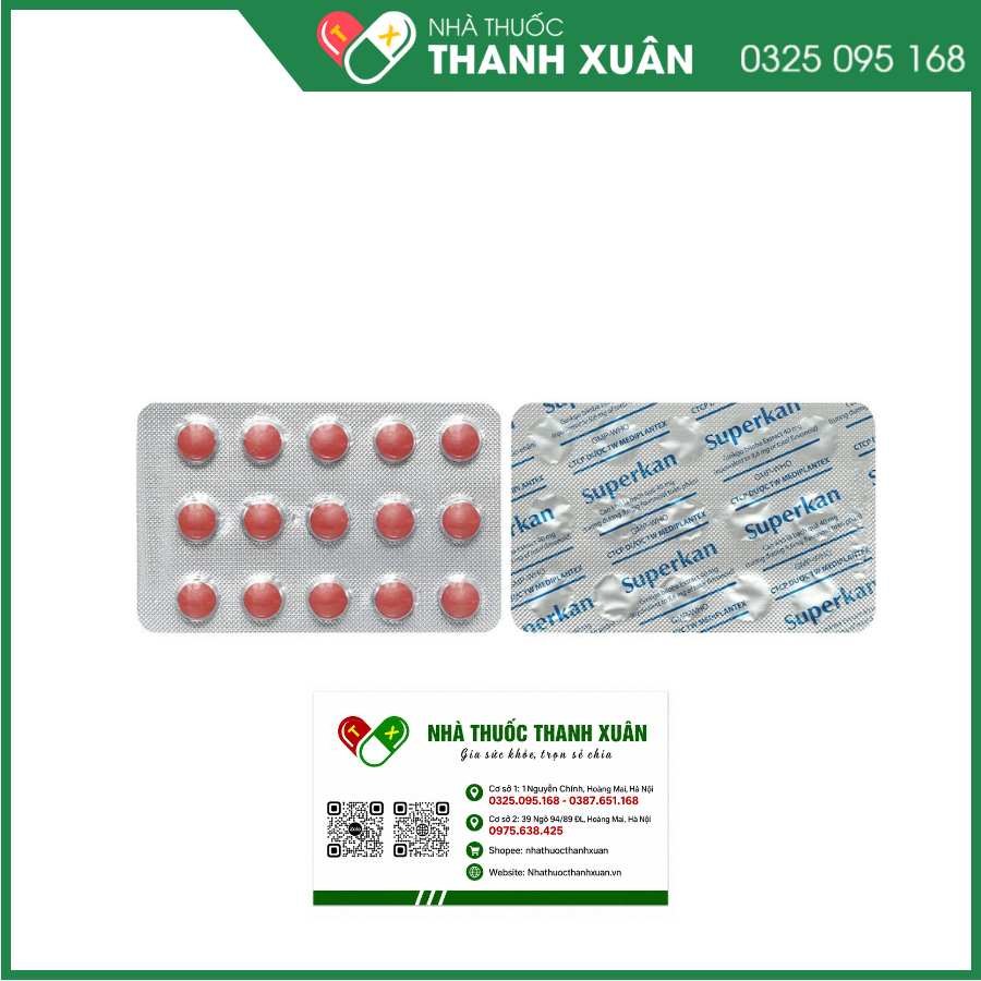 Superkan 40mg điều trị mất trí nhớ ngắn hạn
