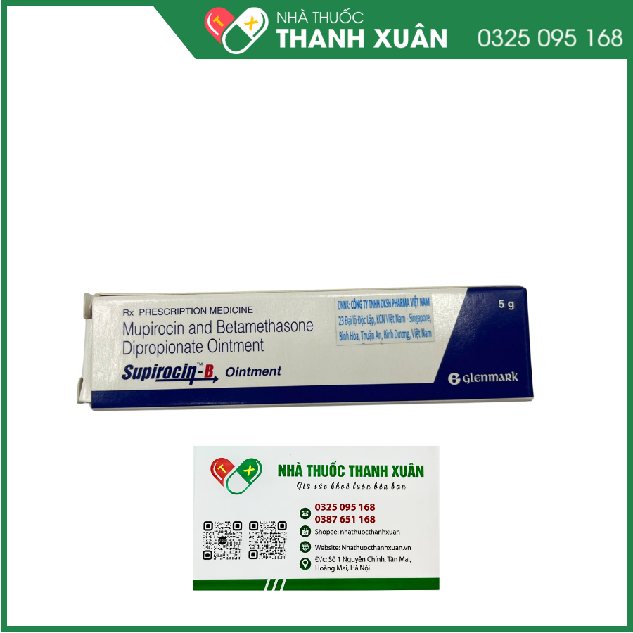 Supirocin-B thuốc điều trị các bệnh về da