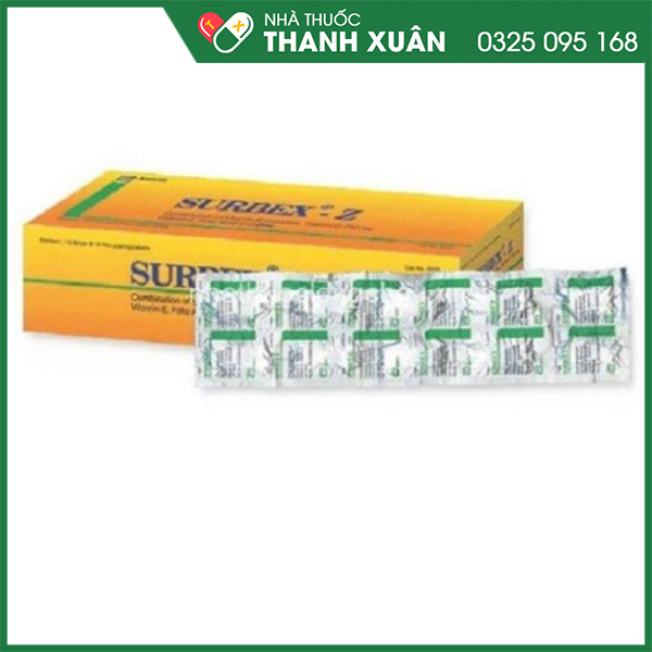 Surbex-Z - thuốc bổ sung vitamin và kẽm