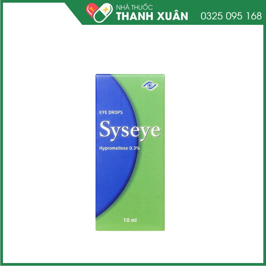 Dung dịch nhỏ mắt Syseye 0,3% giảm kích ứng mắt, khô mắt