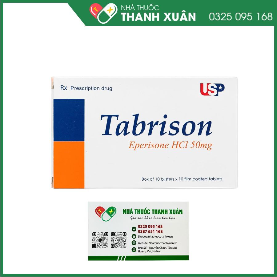 Tabrison - Cải thiện các triệu chứng tăng trương lực cơ, giúp giãn cơ