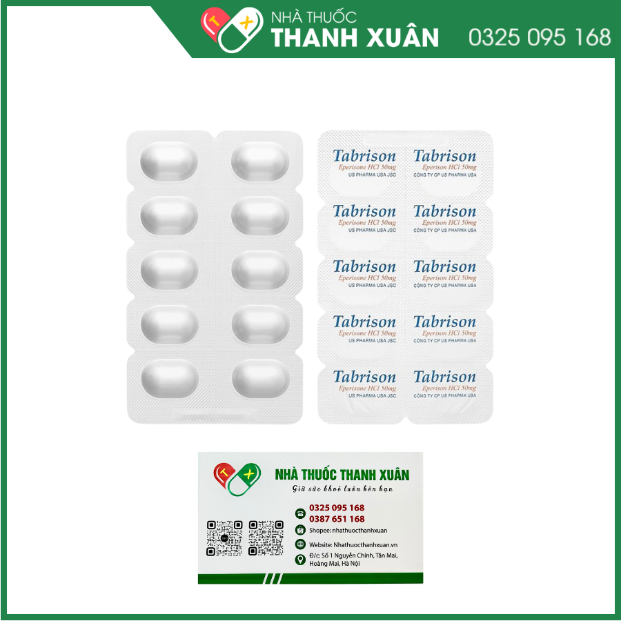 Tabrison - Cải thiện các triệu chứng tăng trương lực cơ, giúp giãn cơ