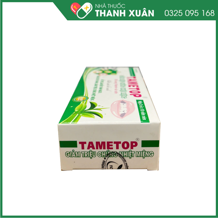 Tametop giúp tăng cường đề kháng, giảm nhiệt miệng, tăng sức bền thành mạch