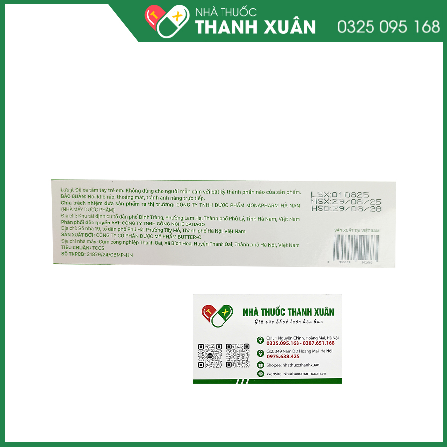 Tecasol kem bôi giúp kháng khuẩn, làm dịu da, hỗ trựo giảm mụn nhọt rôm sảy, bỏng, hăm tã