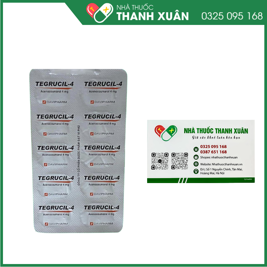 Tegrucil-4 - Dự phòng huyết khối tắc mạch