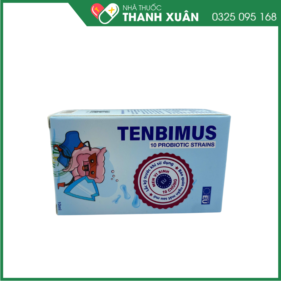 Tenbimus – Men vi sinh đa chủng châu Âu cải thiện hệ vi sinh đường ruột