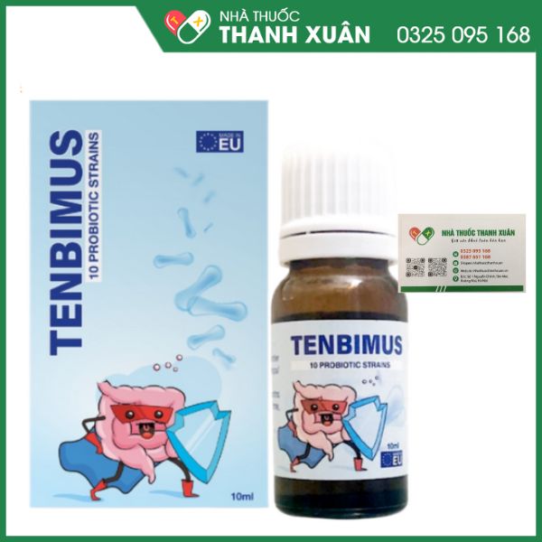 Tenbimus – Men vi sinh đa chủng châu Âu cải thiện hệ vi sinh đường ruột