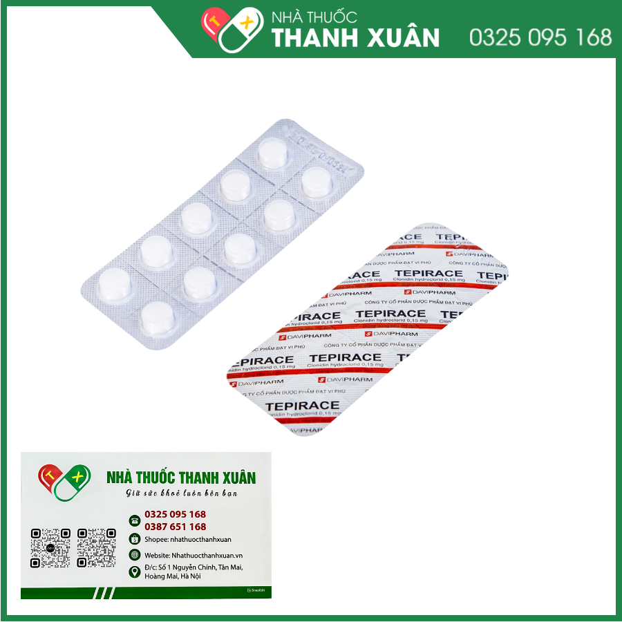 Thuốc Tepirace điều trị tăng huyết áp