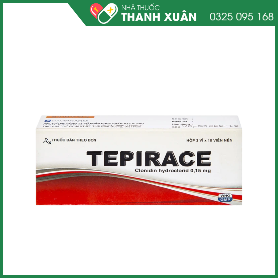 Thuốc Tepirace điều trị tăng huyết áp