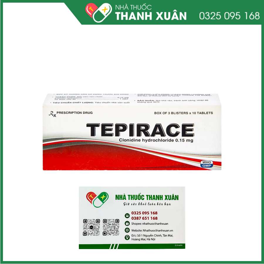 Thuốc Tepirace điều trị tăng huyết áp