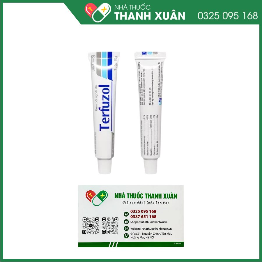 Terfuzol điều trị các bệnh viêm, nấm ngoài da
