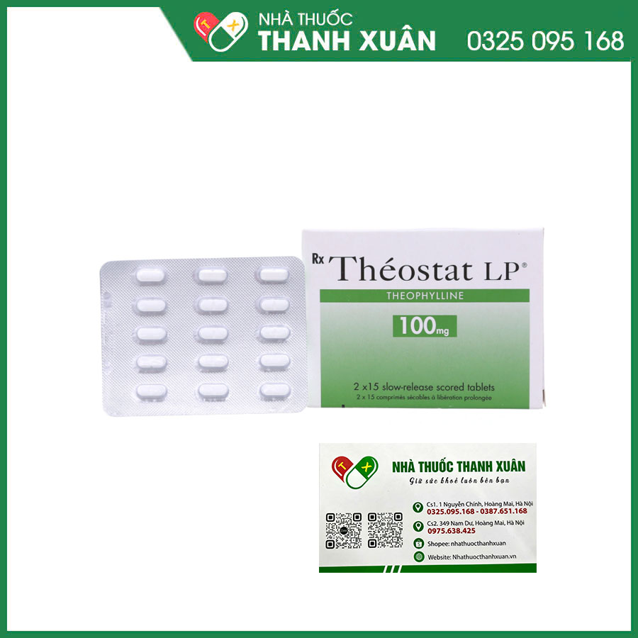 Théostat LP thuốc điều trị hen phế quản khó thở kịch phát, khó thở mạn do hen và co thắt phế quản