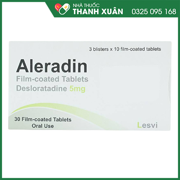 Thuốc Aleradin hỗ trợ điều trị viêm mũi dị ứng