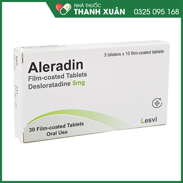 Thuốc Aleradin hỗ trợ điều trị viêm mũi dị ứng
