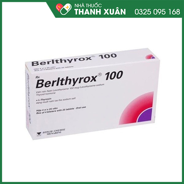 Thuốc Berlthyrox 100 trị bệnh lý tuyến giáp