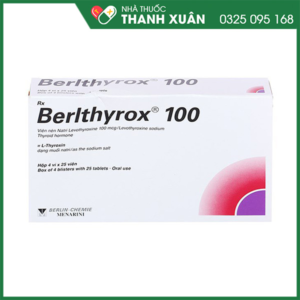Thuốc Berlthyrox 100 trị bệnh lý tuyến giáp