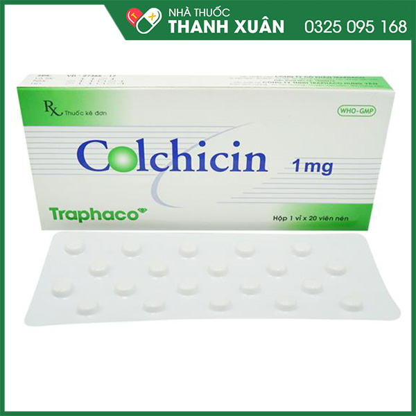 Thuốc Colchicine Traphaco 1mg phòng và trị gout