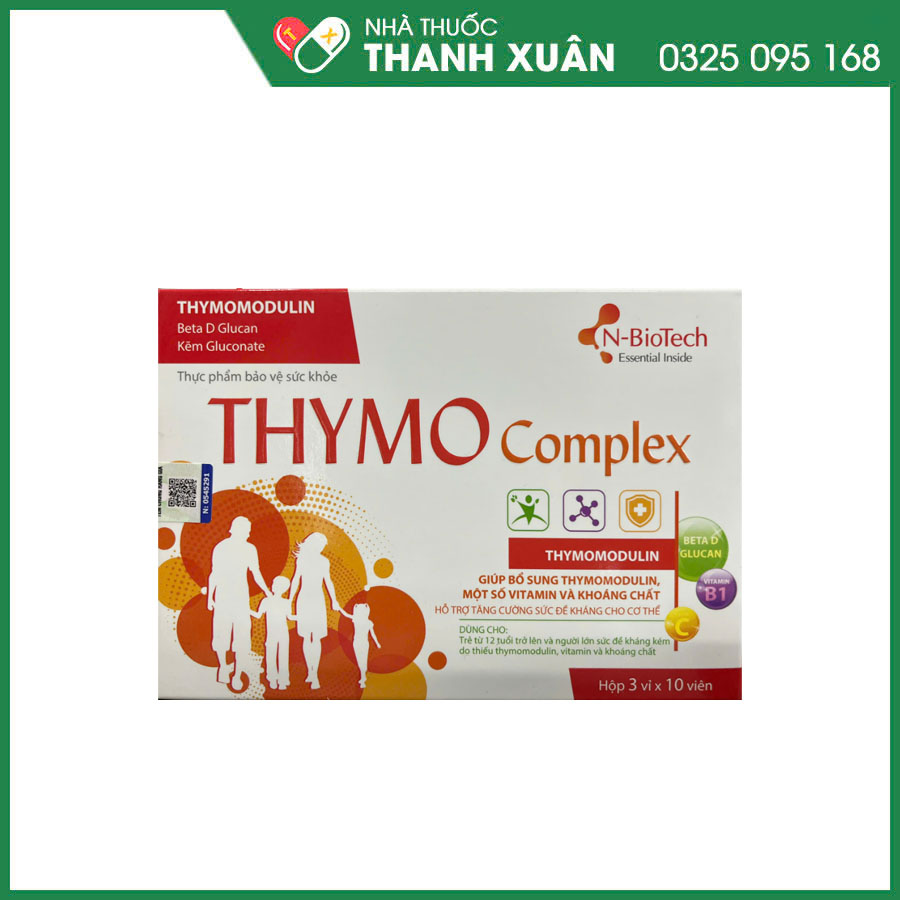 Thymo Complex giúp bổ sung thymomodulin, một số vitamin và khoáng chất ...