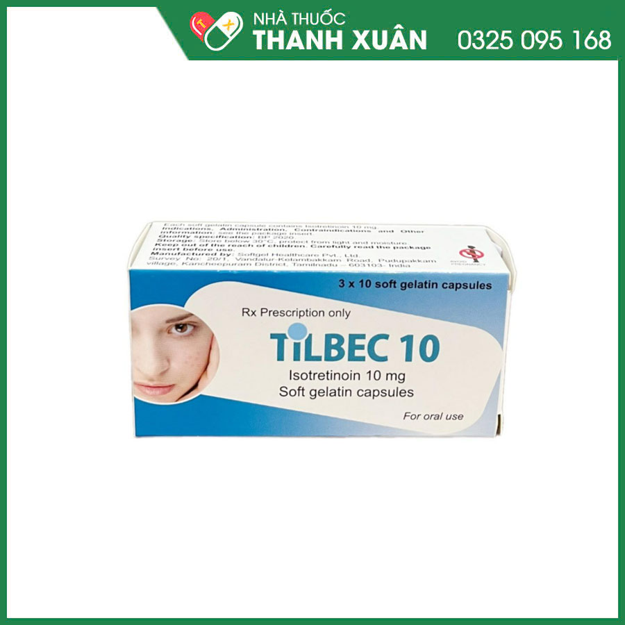 Tilbec 10 thuốc điều trị các dạng mụn trứng cá nặng